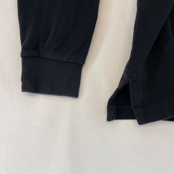 Vintage Polo Ralph Lauren Hooded Jersey Knit Long Sleeve Black Men’s Size Large - Picture 2 of 11